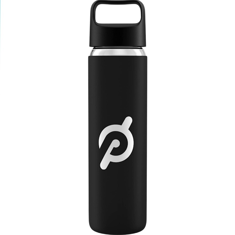 Peloton Glass Water Bottle | 16 oz. Bottle With Nonslip Silicone Sleeve